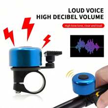 1 件迷你自行车铃，声音清脆响亮，弹簧敲击铃铛，山地自行车喇叭，骑行配件，彩色警示铃