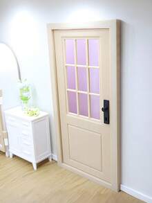 1:12 Scale Miniature Door, DIY Dollhouse Accessory, Resin Realistic Openable House Door, Miniature Scene Decor, Pretend Play Prop, Openable Model House Door, Accessory