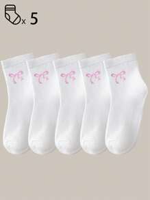 40 件/20 件/10 件男童女童儿童袜子套装 - 糖果色条纹纯色蝴蝶结/心形/涂鸦设计，柔软透气，男女通用婴儿幼儿青少年踝袜/中筒袜，适合学校运动日常穿着，青少年学生短袜/中筒袜，4 季黑白灰多色混合，儿童袜子，娃娃裙，猎豹印花，粉色袜子 - 彩色 - 查看 100