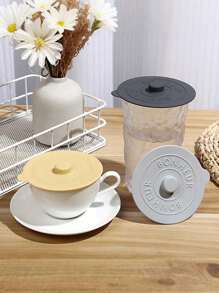 北欧风格 6 件套 6 色硅胶防尘杯盖，适用于马克杯和玻璃杯 - 圣诞节或万圣节的完美礼物，适合送给家人、同事和朋友 - 彩色 - 查看 10