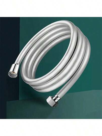 1根PVC材质防爆淋浴管，结实耐用不缠绕淋浴软管，浴室淋浴喷头软管，浴室配件，浴室工具