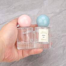 1pc30ML/50ML Round Perfume Sub Bottled Portable Glass Spray Replacement Bottle Empty Bottle, Multi-Color Optional, Easy To Carry, Suitable For A Variety Of Scenes, Work, School, Travel, Etc - Multicolor - View 2