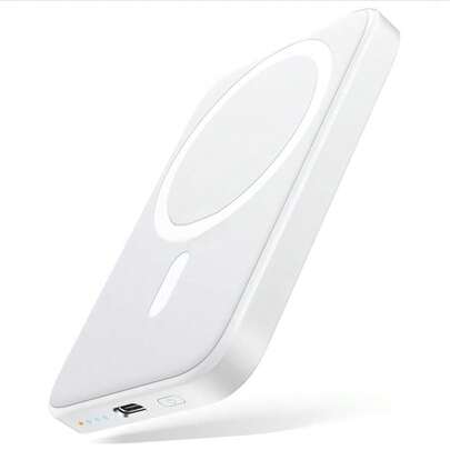 Magsafe Portable Charger Compatible With Iphone, 5,000mAh 20W Magnetic Power Bank, Fast Charging Wireless Battery Pack With 20W USB-C Compatible With Iphone 16/15/14/13/12 Series, 2025 Version Suitable For Summer Holiday Outdoor Travel/Camping And Hand Free Emergency Backup Mobile Power Supply Gifts For Family, Friends, Birthday Magnetic Wireless Nan