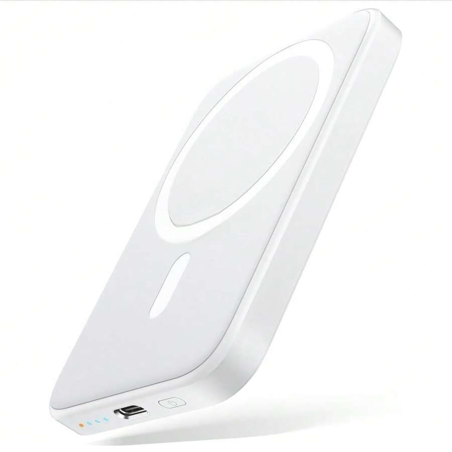 Magsafe 便携式充电器兼容 ，5,000mAh 20W 磁吸移动电源，快速充电无线电池组，配备 20W USB-C 接口，兼容 16/15/14/13/12 系列，2025 版本适合夏季假期户外旅行/露营和免提应急备用移动电源，适合送给家人、朋友、生日的礼物，磁性无线 Nan - 彩色 - 查看 1