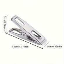 20pcs/Set Stainless Steel,  Multi Functional, Strong Clamping Force, Multi-Function, Load Resistant, Multi Piece Set Clothespin,  Clothes Peg For Laundry Room, Wardrobe, Room, Bathroom, Photo Wall, Student Dorm, Home Dress Pants Shoes Jeans Boots Skirt, Beachwear, Spring, Minimalist, Summer Tops, For Mother's Day, Gift For My Mother - Multicolor - View 12