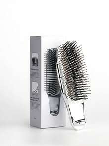 电镀梳子 - 干湿两用顺发防毛躁发刷，男女顺滑造型工具，日常护发必备，返校季、旅行度假必备，女士发饰