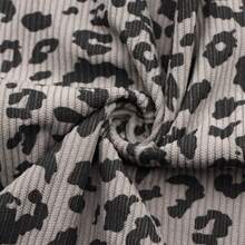 59x19.69inch Soft Leopard Print Elastic Corduroy Fabric - Machine Washable Polyester, Ideal For Pillow Covers, Couch Covers, DIY Handmade Crafts, DIY Craft Fabric | Playful Print Design | Polyester Fabric - Multicolor - View 9