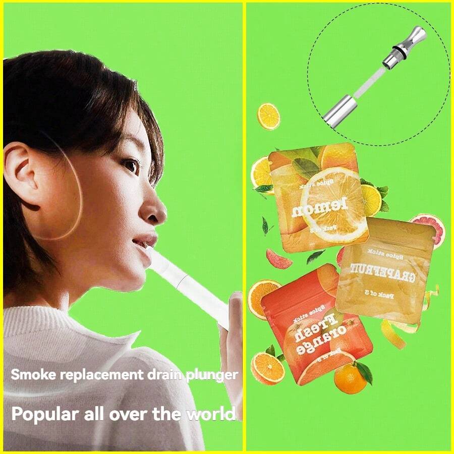 1 Pack (With 3 Sticks) Portable Essential Oil Inhaler, Cotton Wick, Battery-Free, Compact Cylindrical Design, Replaceable Fragrance Diffuser Pads, Smoking Cessation Necklace Core, Refillable Cotton Core, Nicotine-Free, Smoke-Free Vaping Stick