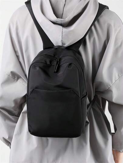 Small Casual Daypack Minimalist Black School Backpack College Bag Laptop Backpack For School Large Backpack For Travel Commute Lightweight Rucksack Summer Bag For School Scream Bag Backpack Winter Christmas Gifts Travel Bag Thanksgiving Holiday Computer Men's Backpack Black Bag Hiking Large Capacity Multi-Functional Outdoor Portable Fashionable Casual Vacation Hip Bag, Camping, Holiday Essential, Camping