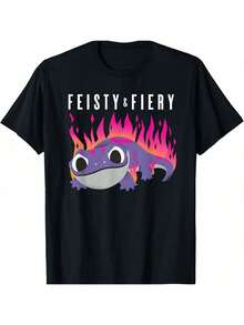 Frozen 2 Bruni Salamander Feisty & Fiery T-Shirt - black27 - View 1