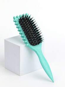 卷发造型梳 - 防毛躁，顺滑造型梳，适用于卷发、波浪发和螺旋发，梳齿柔软，具有头皮按摩功能，轻巧便携，干湿两用，可吹干，增加蓬松度，打造清晰卷度，适合居家、旅行、沙龙和日常使用。