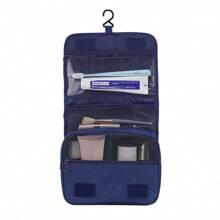 Large Capacity Women's Portable Makeup Bag, Foldable Travel Cosmetic Organizer Pouch With Hanging Hook Travel Essentials Bag For School For Vacation Holiday Back To School Supplies Wash Bag Waterproof Toiletry Bag