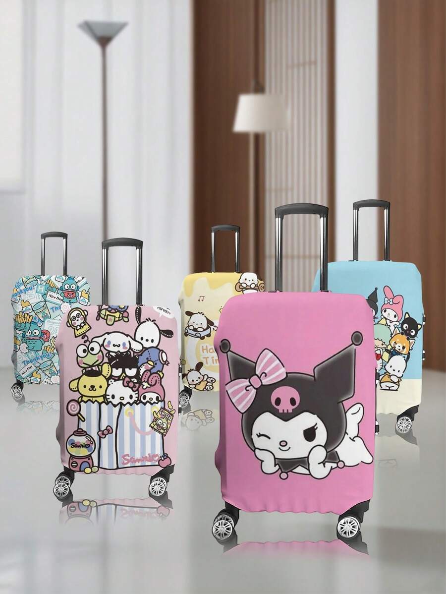 Funda protectora y cubierta antipolvo para maleta, Funda protectora para maleta de tamaño completo de SANRIO, esencial para viajes diarios al air y vacaciones, Funda de equipaje reforzada para viajes de verano, Cubierta antipolvo para maleta, regalo pequeño para fiestas, esencial para la protección del equipaje de los estudiantes durante la temporada de regreso a clases
