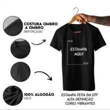 CAMISETA CAMISA MASCULINA ESTILOSA 100% ALGODÃO MARCA FAMOSA GOLA REDONDA CASUAL ESTAMPAMDA RESISTENTE REFORÇADA LANÇAMENTO