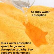 1pc Solid Color Hooded Robe Poncho, Minimalist Plush Hooded Bathrobes For Changing, Beach, Surfing, Swimming, Thickened Warm Adult Beach Poncho With Drawstring - Light Blue - View 9