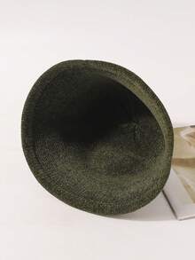 LEAJOURNO. 1 件针织渔夫帽，小头围，适合女性的迷人渔夫帽，秋冬冬季服装 - 綠色 - 查看 6
