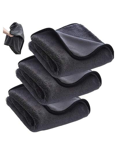 1/2/3 قطع من قماش ممتص قوي للحمام،، قماش تنظيف سحري مسمك، قماش لتنظيف النوافذ، الأثاث، السيارة والمياه، قماش تنظيف مزدوج الاتجاه