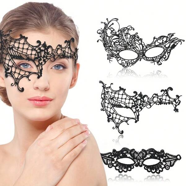 Vintage Venetian Lace Masks: Suitable For Carnivals, Masquerades, Cosplay, Parties, And More - Elegant And Timeless, Great Gift For Friends