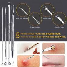 10pcs Professional Blackhead Remover Kit - Effectively Remove Blackheads, Whiteheads, And Zits For Radiant, Clear Skin - Comprehensive Skincare Tool For Deep Cleansing And Pore Purification,Blackhead Remover,Beauty,Skin Care Products,Spa,Self Care,Skin Care Tools,Face Care,Esthetician Supplies,Skin,Face Wash,Facial