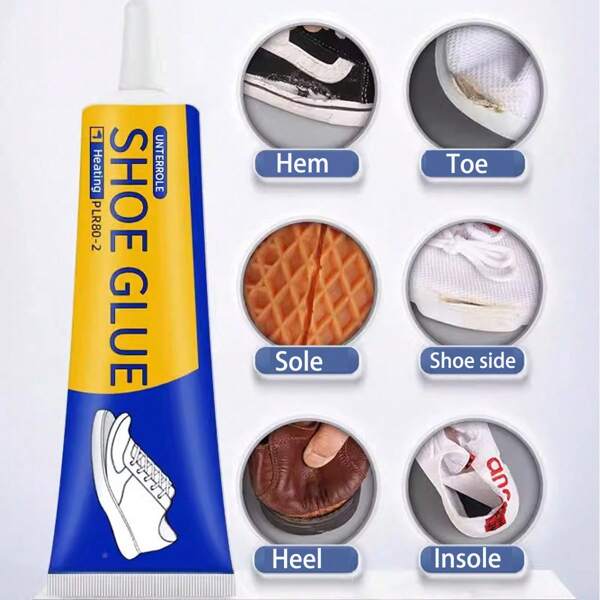 1pc/Strong Tonic Shoe Glue, Suitable For Sports Shoes, Leather Shoes, Etc. It Has Soft, Waterproof, Quick-Drying Adhesive And Resin Ingredients. It Is An Ideal Choice For Shoe Repairers.