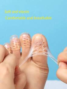 10 件脚趾保护套，透明硅胶脚趾套，薄手指套 - 透明 - 查看 3