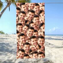 Asciugamani da spiaggia personalizzati con foto, regali di compleanno per amiche, asciugamani per piscina, regali per amanti della spiaggia, creatività per la festa della mamma, regali di Natale divertenti, asciugamani singoli, multifunzionali, durevoli, decorativi, riutilizzabili, raffinati, eleganti, di alta qualità, colorati, moderni, personalizzati, unici, regali ideali per lui, regali ideali per lei, fidanzato, papà, fidanzata, mamma, famiglia, amici, sala da tè, casa, giardino, ufficio, per anniversari, per San Valentino, per la festa della mamma, per compleanni, per la festa del papà, per lauree, per matrimoni, per il riscaldamento della casa, casa e vita, atmosfera natalizia, souvenir, riutilizzabili, adorabili, di alta qualità, elegante vita - Multicolore - Visualizzare 3