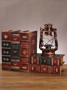 1/3pcs Vintage Faux Books, Decorative Tabletop Accents For Study, Living Room, Bedroom, Multifunctional With Storage, Stationery & Jewelry Box