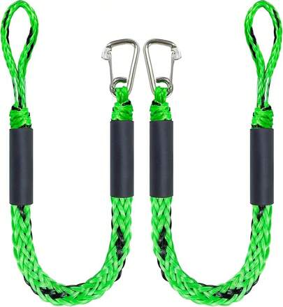 Cuerda de amarre elástica para acoplamiento con clip de acero inoxidable, accesorios para barcos kayak, embarcaciones acuáticas,motos acuáticas, pontón, canoa, barco motorizado, paquete