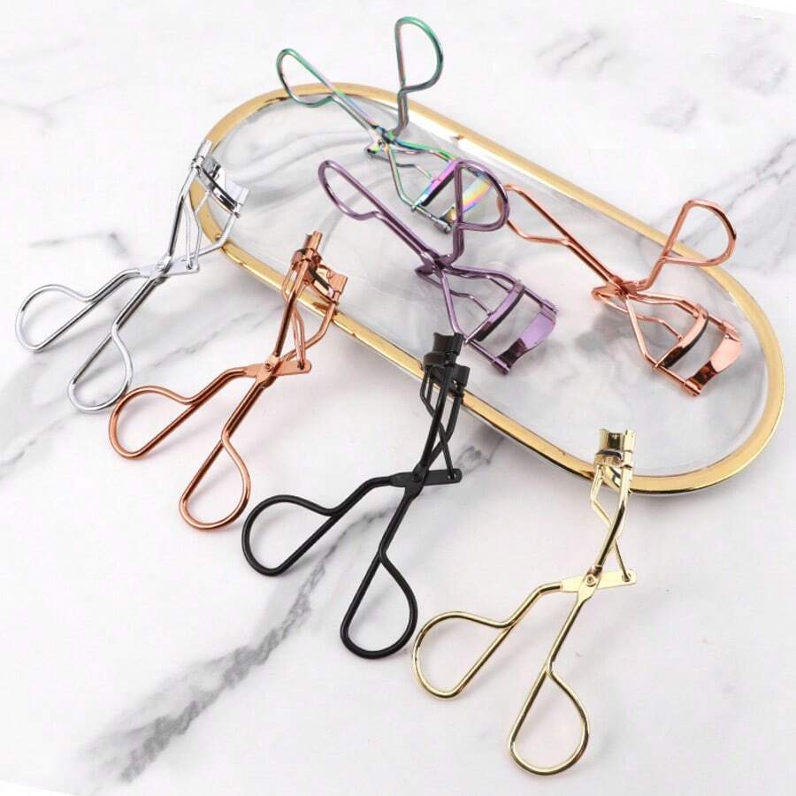 1 buc. Ondulator de gene multifuncțional nou pentru ondularea genelor, asistent de gene, instrument portabil de înfrumusețare, mâner cu limbă de rață, ondulator de gene din plastic cu unghi larg, potrivit pentru călătorii, dormitor, baie, perfect pentru necesitățile zilnice ale femeilor