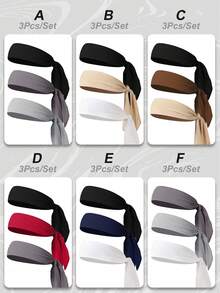 1 Băng đô buộc tóc co giãn có thể điều chỉnh màu trơn cho nữ, Phụ kiện tóc thời trang thể thao chạy bộ tập luyện thoáng khí Băng đô quấn đầu thấm mồ hôi, Băng đô thu đông Băng đô phụ kiện tóc cho phụ nữ khi đi nghỉ, Khăn quàng cổ thanh lịch cho phụ nữ, Khăn trùm đầu mềm mại - Nhiều màu - Xem 6