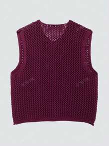 Women's Fashionable Casual Loose Versatile Commuting Simple Thick Needle Sweater Vest Tops
