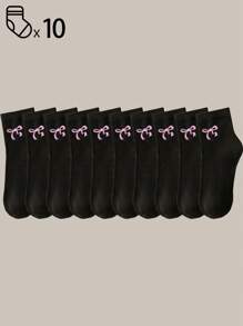 40 件/20 件/10 件男童女童儿童袜子套装 - 糖果色条纹纯色蝴蝶结/心形/涂鸦设计，柔软透气，男女通用婴儿幼儿青少年踝袜/中筒袜，适合学校运动日常穿着，青少年学生短袜/中筒袜，4 季黑白灰多色混合，儿童袜子，娃娃裙，猎豹印花，粉色袜子 - 彩色 - 查看 14