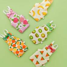 6pcs/1pc Reusable & Washable Parrot Diaper, Cute Fruit Pattern Design, With Waterproof Inner Layer, Soft Bird Flying Clothing, Applicable For Budgies, Parrots, Cockatoos, Cockatiels, Lovebirds And Other Small Pet Birds - Multicolor - View 9