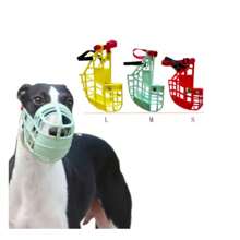 Adjustable Dog Muzzle Plastic Mask Anti-Barking Bite Mouth Cover Greyhound Gree Whippet Basket Muzzles Pet Supplies With S/M/L