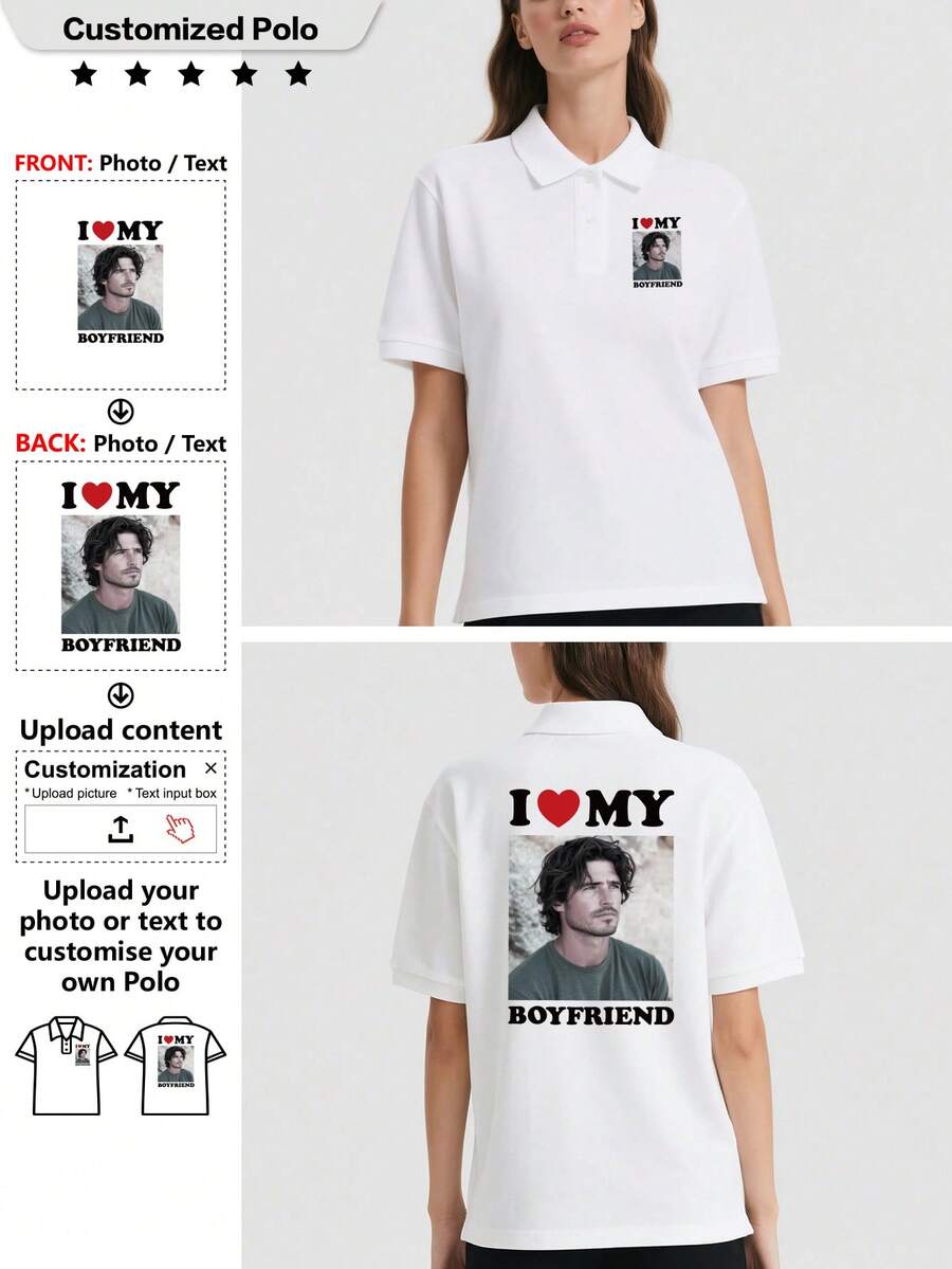 Tùy chỉnh áo thun Polo nữ theo yêu cầu và tải ảnh của riêng bạn lên để thiết kế trang phục của riêng bạn Fallow, Áo thun Polo tùy chỉnh. - trắng - Xem 1