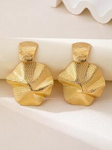 Dernières boucles d'oreilles pendantes métalliques chic minimalistes à la mode