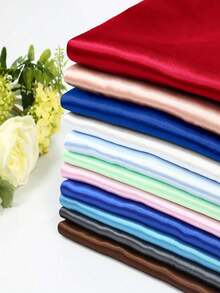 1 件柔软缎面面料，适用于缝纫、婚纱、DIY 工艺、服装、桌布、服装设计、婚纱 - 橘色 - 查看 4