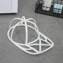 1 pieza Bolsa para la ropa, Bolsa + Soporte para la limpieza de sombreros, Funda protectora para sombreros, Jaula de limpieza de sombreros para lavadora, Bolsa de malla para la limpieza de sombreros en la máquina, Jaula protectora para la limpieza de gorras de béisbol, Adecuado para limpiar varios tipos de sombreros