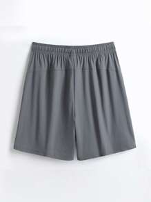 2pcs Women's Casual Sports Shorts, Ice Silk Breathable Elastic WaistBermuda Shorts, Fashion Ladies Leisure Running Cycling Yoga Shorts