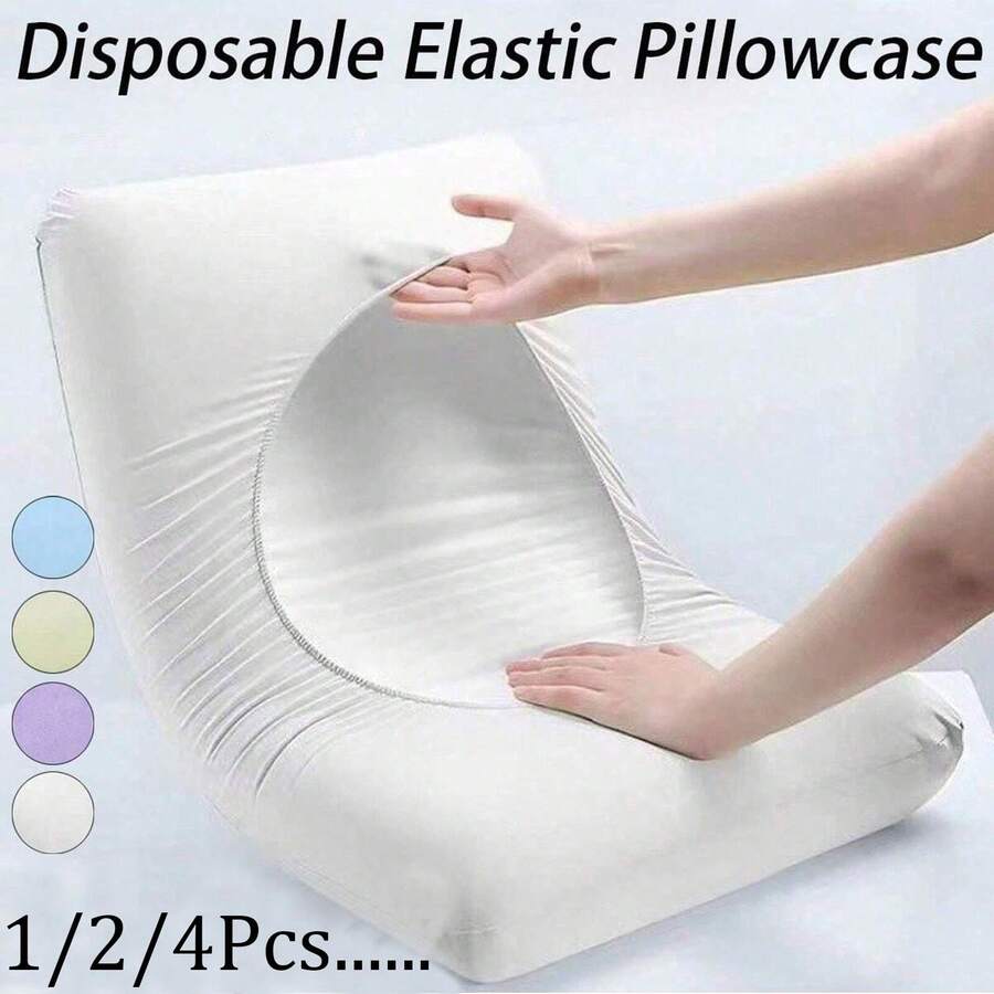 Disposable Elastic Pillowcases, Hotel Bedroom, Beauty Salon, Non-Woven Fabric, Dirt Proof And Breathable Travel Hotel Hotel Pillowcases (No Pillow Core) Travel Essentials Workout School Supplies Holiday Camping Holiday Essentials Vacation Accessories