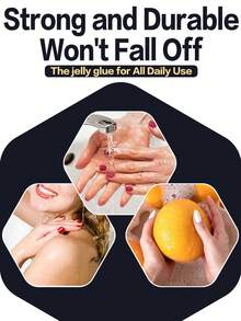 BRIDGESOUND 480 贴纸/20 张，360 贴纸/15 张，240 贴纸/10 张，120 贴纸/5 张，升级版黑色薄膜 16 片固化指甲贴纸，强力双面胶指甲凝胶，UV 凝胶指甲油，DIY 美甲，持久耐用，需要固化。 - 無色 - 查看 5