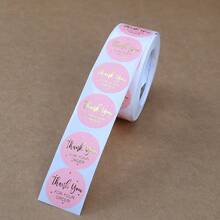500pcs/Roll Black Pink Thank You For Your Order Sticker 1inch Small Business Packaging Seal Label - 1inch/2.5cm - View 6