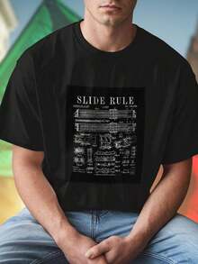 SLIDE RULE PATENTED DEC 15 1903 K E PETERS No 746888 T shirt uomo moda vintage design unico regalo originale idea esclusiva casual comodo offerta speciale shopping online