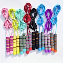 1pc Adjustable Jump Rope With Anti-Slip Foam Handles, Suitable For Men And Women Sports Training