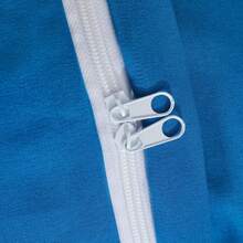 Juego de ropa de cama azul real - Microfibra sólida, con textura suave y acabado resistente a las arrugas - azul real - Ver 5