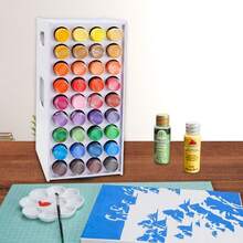 72-Slot 360° Rotating Paint Storage Tower - Ideal Vertical Storage Rack For Acrylic Paints, Watercolors And Model Paints, Perfect Painting Supplies Storage Rack For Artists And Crafters - Rotating 72 Holes - View 3