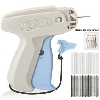 Stitch Gun For Clothes, Stitchy Quick Clothing Fixer, Micro Tagging Gun For Clothing, Mini Sticky Sewing Gun, Stichy Fix Gun, Includes 6 Needles, 1 Scissors, 2000 Black & 2000 White Fasteners