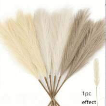 15 حبة أو 6 حبة/حزمة من نبات البوص الجاف، زهور إصطناعية وردية متفتحة، ديكور بحري "بوهو"، لملء الأوعية، ديكور منزلي عصري، زينة حفل الزفاف