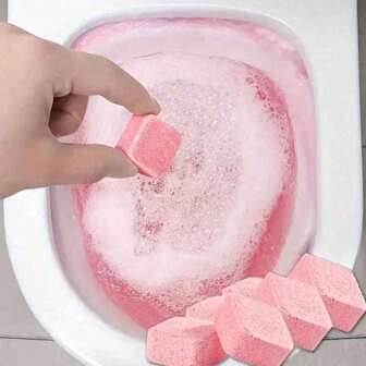 5/10/50pcs Strong Toilet Cleaner Effervescent Tablets Deodorizing And Yellow Removing Urine Alkaline Dissolving Agent Used For Toilet, Washing Machine, Cups, Etc