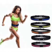 Running Waist Pack Double Pocket Waterproof Phone Belt Nylon Casual Small Fanny Bag Traveling Cycling Hiking Sport Gym Shopping - Multicolor - View 8